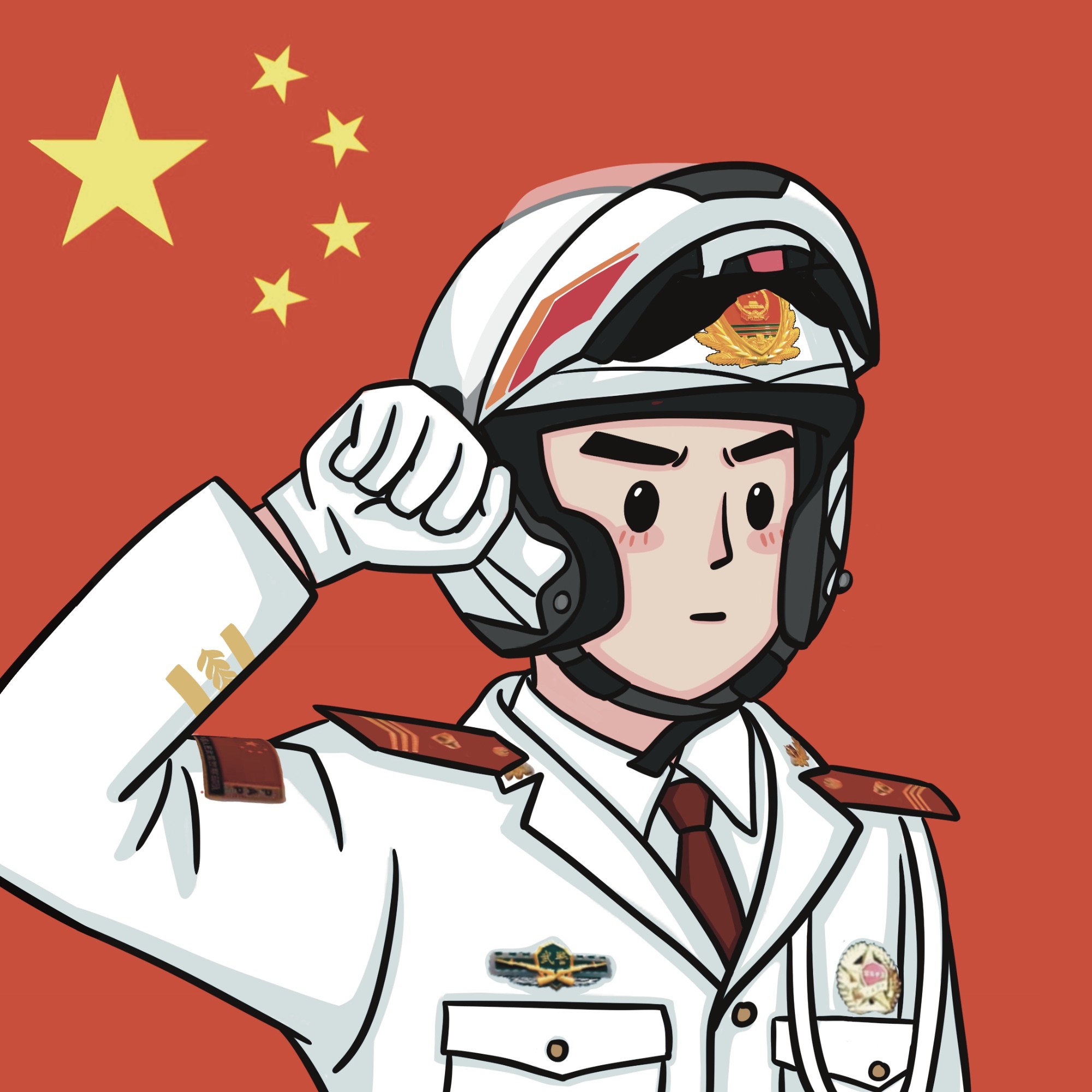 武警漫画图片 头像图片